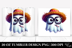 Funny Goofy Ghost with Party Hat 20 Oz Tumbler Product Image 1