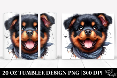 Happy Rottweiler 20 Oz Tumbler Product Image 1