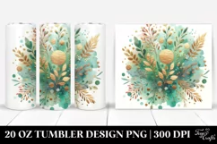 Colorful Greenish Background | 20 oz Tumbler Product Image 1