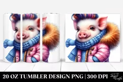Vibrant Baby Pig 20 Oz Tumbler Product Image 1