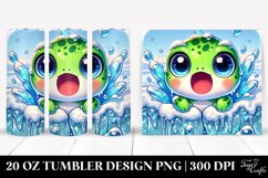Excited Baby Frog Clipart, High-Res 20 Oz Tumbler Product Image 1
