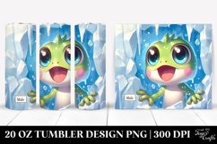 Excited Baby Frog Clipart, High-Res 20 Oz Tumbler Product Image 1