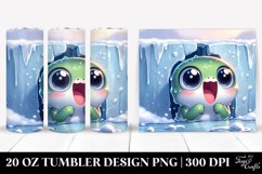 Excited Baby Frog Clipart, High-Res 20 Oz Tumbler Product Image 1