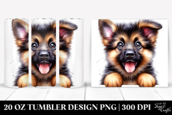 Cute Baby German Shepherd 20 Oz Tumbler Product Image 1