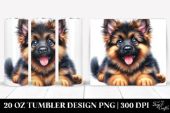 Cute Baby German Shepherd 20 Oz Tumbler Product Image 1