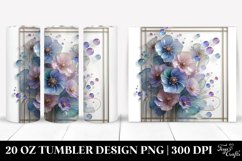 Glossy Delphinium Art | 20 oz Tumbler Product Image 1