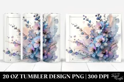 Pastel Splash Delphinium | 20 oz Tumbler Product Image 1