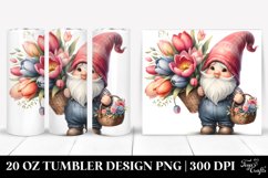Whimsical Gnome Tulip Tumbler | 20 Oz Product Image 1