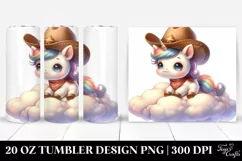 Baby Unicorn Cloud Tumbler | 20 Oz Product Image 1