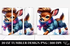 Baby Deer Running 20 Oz Tumbler Product Image 1
