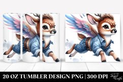 Baby Deer Running 20 Oz Tumbler Product Image 1