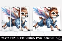 Baby Deer Running 20 Oz Tumbler Product Image 1