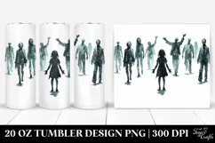 Simple Zombie Watercolor Tumbler Product Image 1