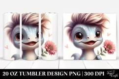 Winter Baby Dinosaur 20 Oz Tumbler Product Image 1