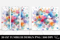 Colorful Watercolor Background | 20 Oz Tumbler Product Image 1