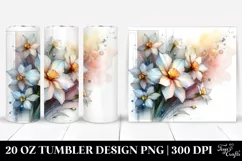 Metallic Narcissus Splash | 20 oz Tumbler Product Image 1
