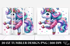 Unicorn Vibrant Drawing | 20 oz Tumbler Product Image 1