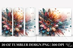 Abstract Gerbera Design | 20 oz Tumbler Product Image 1