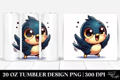 Crazy Cartoon Spintax Blackbird | 20 Oz Tumbler Product Image 1