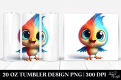 Crazy Cartoon Spintax Blackbird | 20 Oz Tumbler Product Image 1