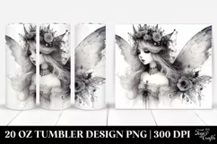 Washed Gothic Fairy Design | 20 oz Tumbler Product Image 1