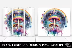 Magical Celestial Astral Mushroom | 20 Oz Tumbler Product Image 1