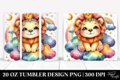 20 Oz Tumbler Sublimation | Vibrant Watercolor Ranunculus Product Image 1