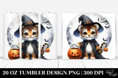 Washed Baby Tiger Dressed for Halloween 20 Oz Tumbler Product Image 1