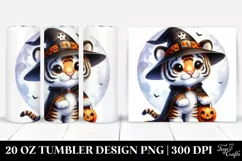 Washed Baby Tiger Dressed for Halloween 20 Oz Tumbler Product Image 1