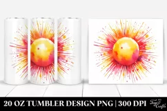 Simple Watercolor Vibrant Sun | 20 Oz Tumbler Product Image 1