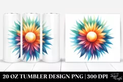 Simple Watercolor Vibrant Sun | 20 Oz Tumbler Product Image 1