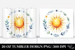 Simple Watercolor Vibrant Sun | 20 Oz Tumbler Product Image 1