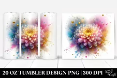 Chrysanthemum Heart | 20 Oz Tumbler Product Image 1