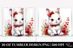 Colorful Small Rabbit Smiling | 20 oz Tumbler Product Image 1