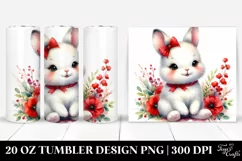 Colorful Small Rabbit Smiling | 20 oz Tumbler Product Image 1