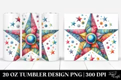 Wimsical Colorful Star | 20 oz Tumbler Product Image 1