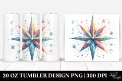 Wimsical Colorful Star | 20 oz Tumbler Product Image 1