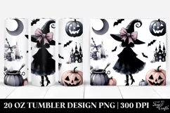 Simple Halloween Coquette Bow | 20 Oz Tumbler Product Image 1