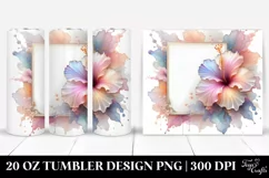 Shiny Hibiscus Art | 20 oz Tumbler Product Image 1