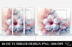 Pastel Hibiscus | 20 oz Tumbler Product Image 1