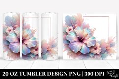 Metallic Hibiscus Splash | 20 oz Tumbler Product Image 1