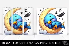 Colorful Small Baby Crow | 20 oz Tumbler Product Image 1