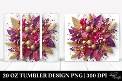 Glittery Magenta Background | 20 oz Tumbler Product Image 1