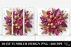 Glittery Magenta Background | 20 oz Tumbler Product Image 1