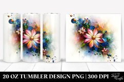 Colorful Small Stained Cosmos | 20 oz Tumbler Product Image 1