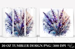 Abstract Stained Lavender | 20 Oz Tumbler Product Image 1