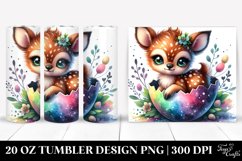 Colorful Small Deer Smiling | 20 oz Tumbler Product Image 1