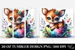 Colorful Small Deer Smiling | 20 oz Tumbler Product Image 1