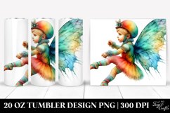 Colorful Artistic Baby Fairy Attire. 20 oz Tumbler Design Product Image 1