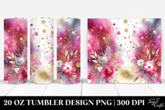 Glittery Magenta Background | 20 oz Tumbler Product Image 1